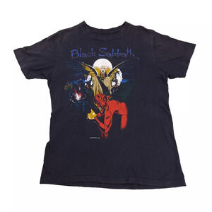 Black Sabbath Born Again Tour 1983 Single Sz Medium rare Ozzy Vtg ORIGINAL Angel